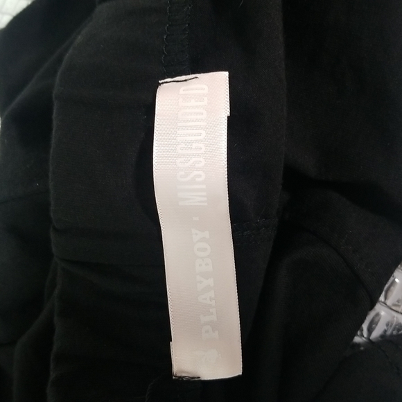 NWT MISSGUIDED PLAYBOY CONTRAST CYCLING SHORTS - Picture 8 of 9